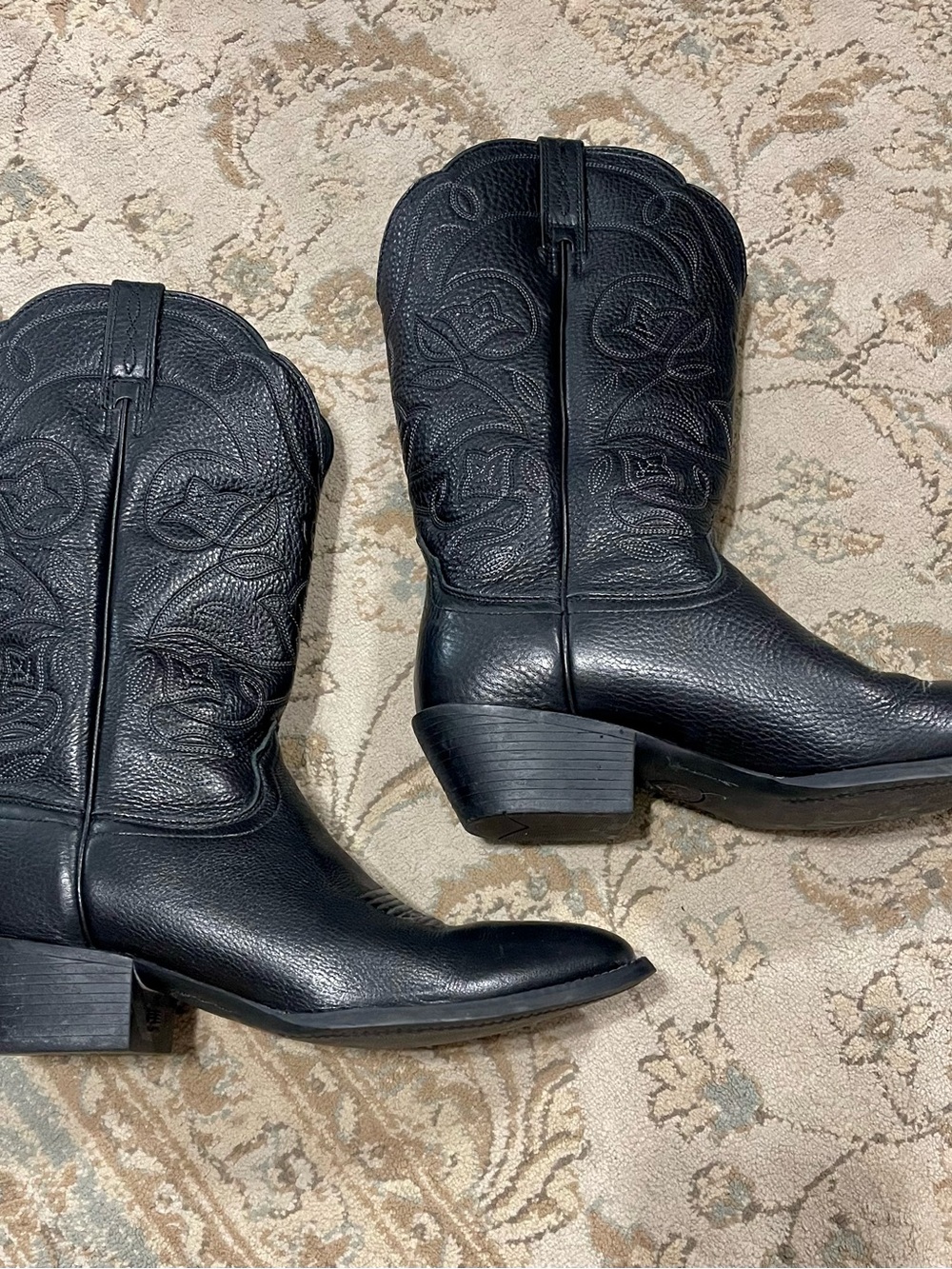 Ariat Black Embroidered Western Ankle Boots
